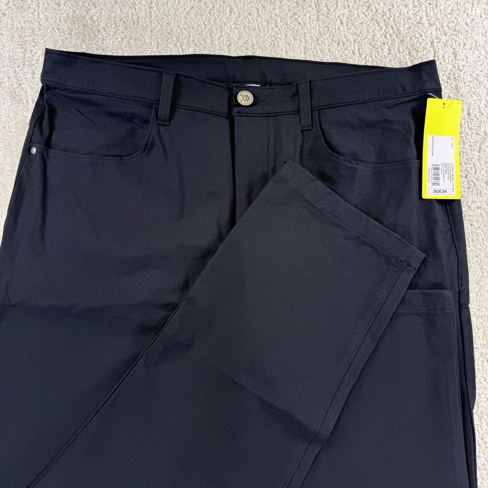 All in Motion Mens Golf Pants Black 36x34 Straight Leg Technical Stretch NEW